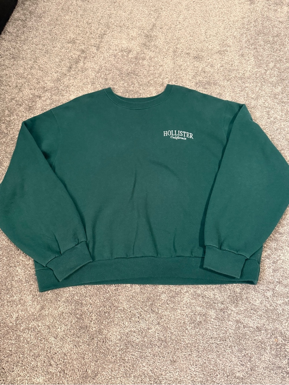 Hollister green crewneck sweatshirt Size L #california